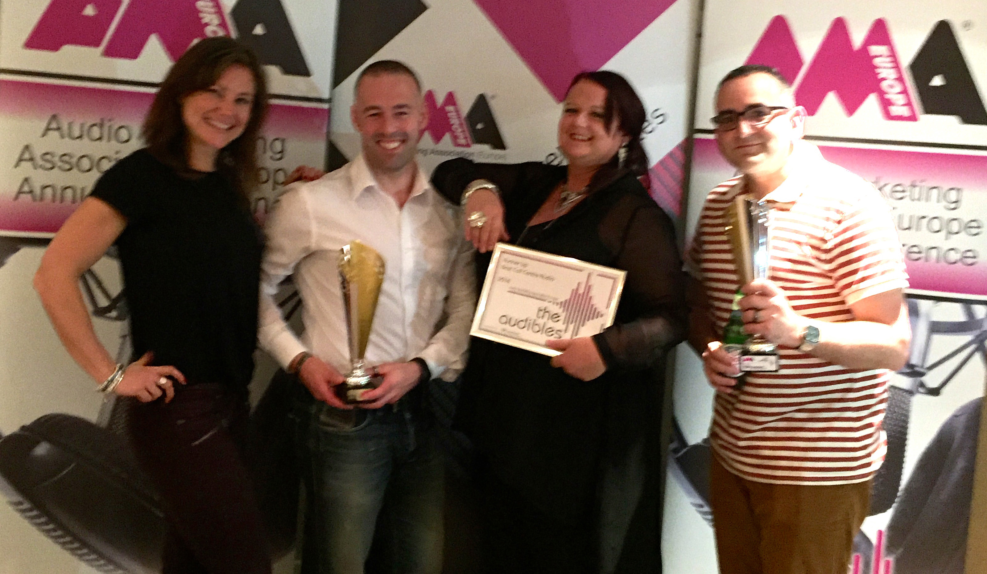 Clare Lambert, Audio Branding Consultant (London); Paul Philpott, Managing Director; Alison Anderson, Audio Branding Consultant; Martin Burgess-Moon, Executive Producer